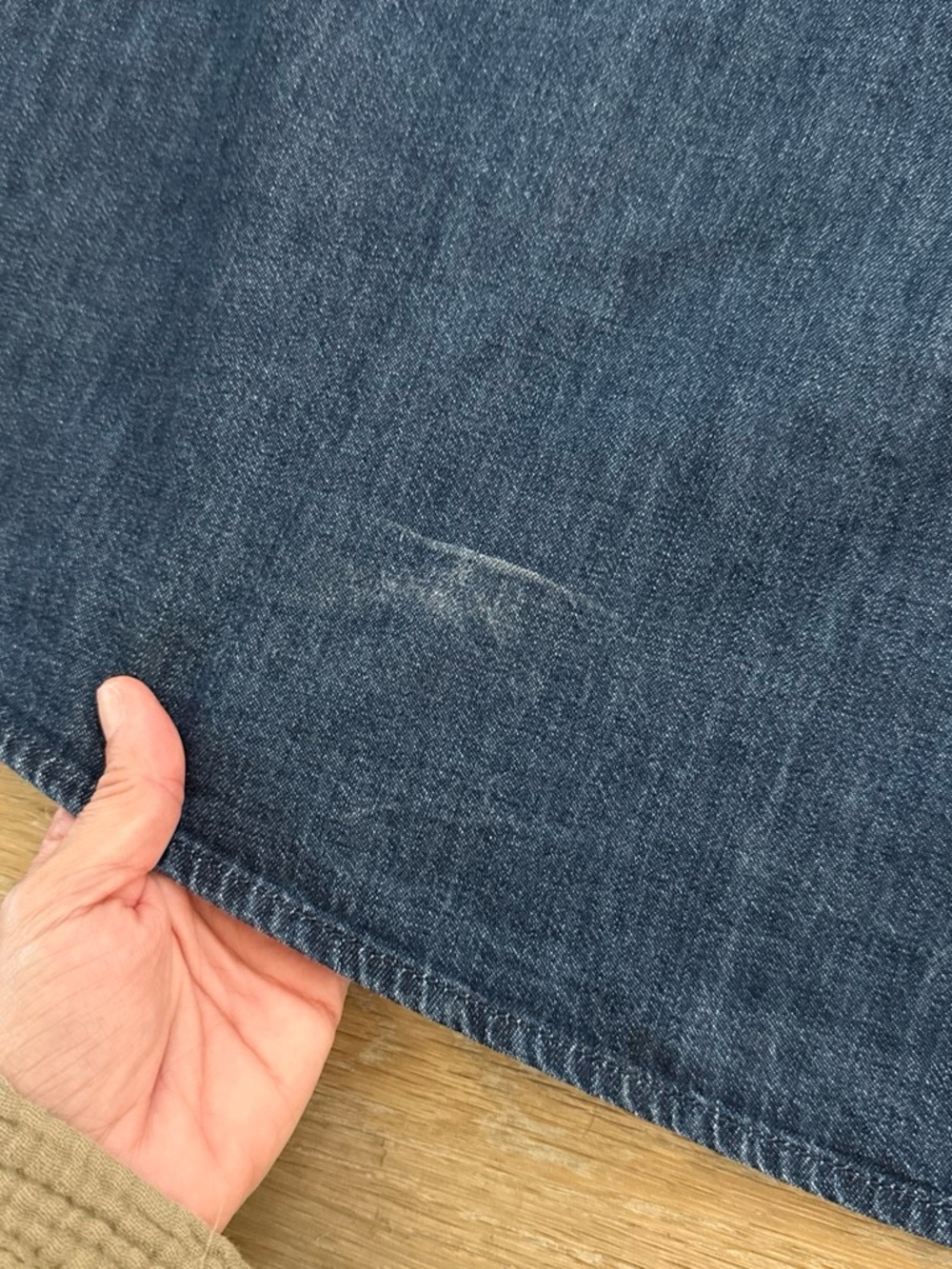 GAP soft Denim Spaghetti-Strap Maxi Dress M - Picture 7 of 7